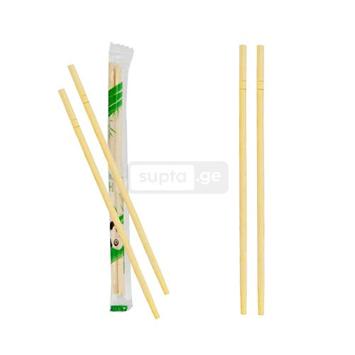 სუშის ჩხირები პოლიეთილენის ინდივიდუალური შეფუთვით 1*50 წყვილი